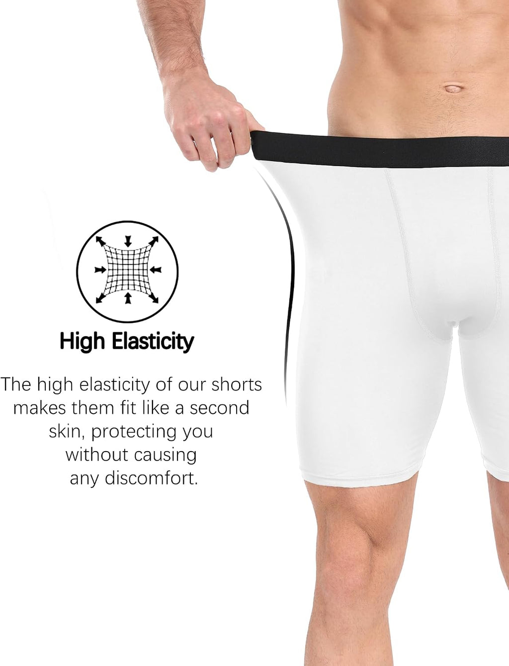 HovSiyla Compression Shorts Men Performance Sports Workout Athletic Running Underwear Shorts Spandex