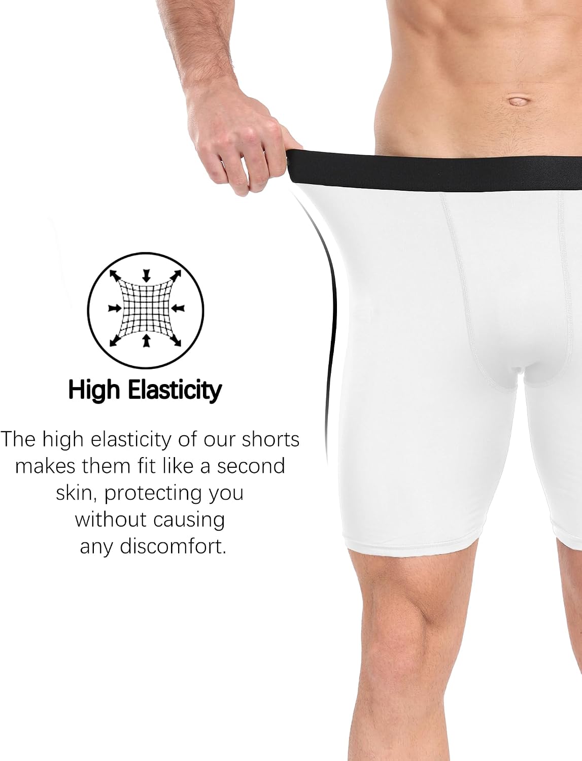 HovSiyla Compression Shorts Men Performance Sports Workout Athletic Running Underwear Shorts Spandex