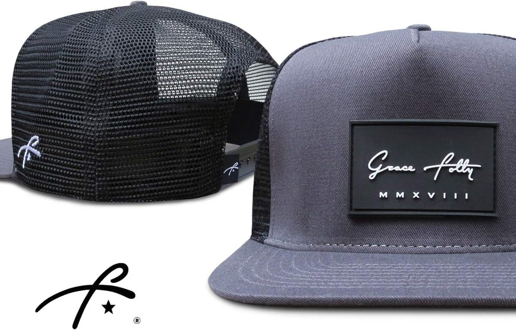 Grace Folly Trucker Hat for Men & Women. Snapback Mesh Caps
