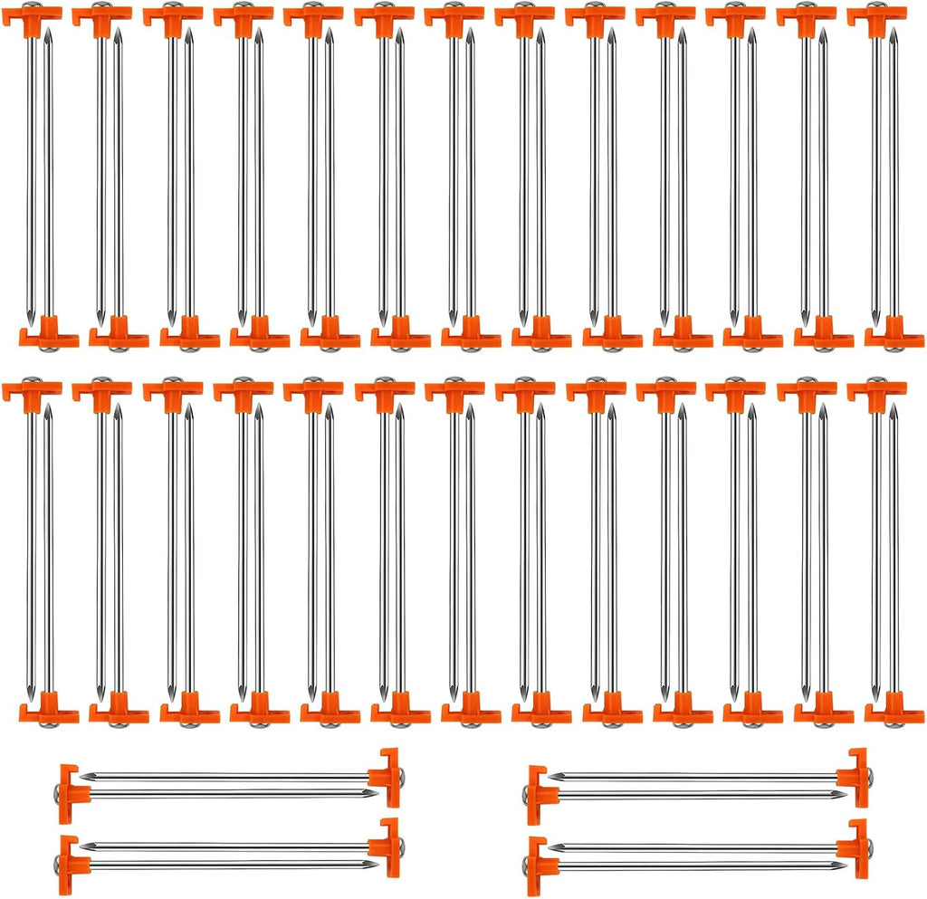 40 Pack Tent Stakes Heavy Duty, 7.8 Inch Galvanized Non-Rust
