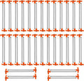 40 Pack Tent Stakes Heavy Duty, 7.8 Inch Galvanized Non-Rust