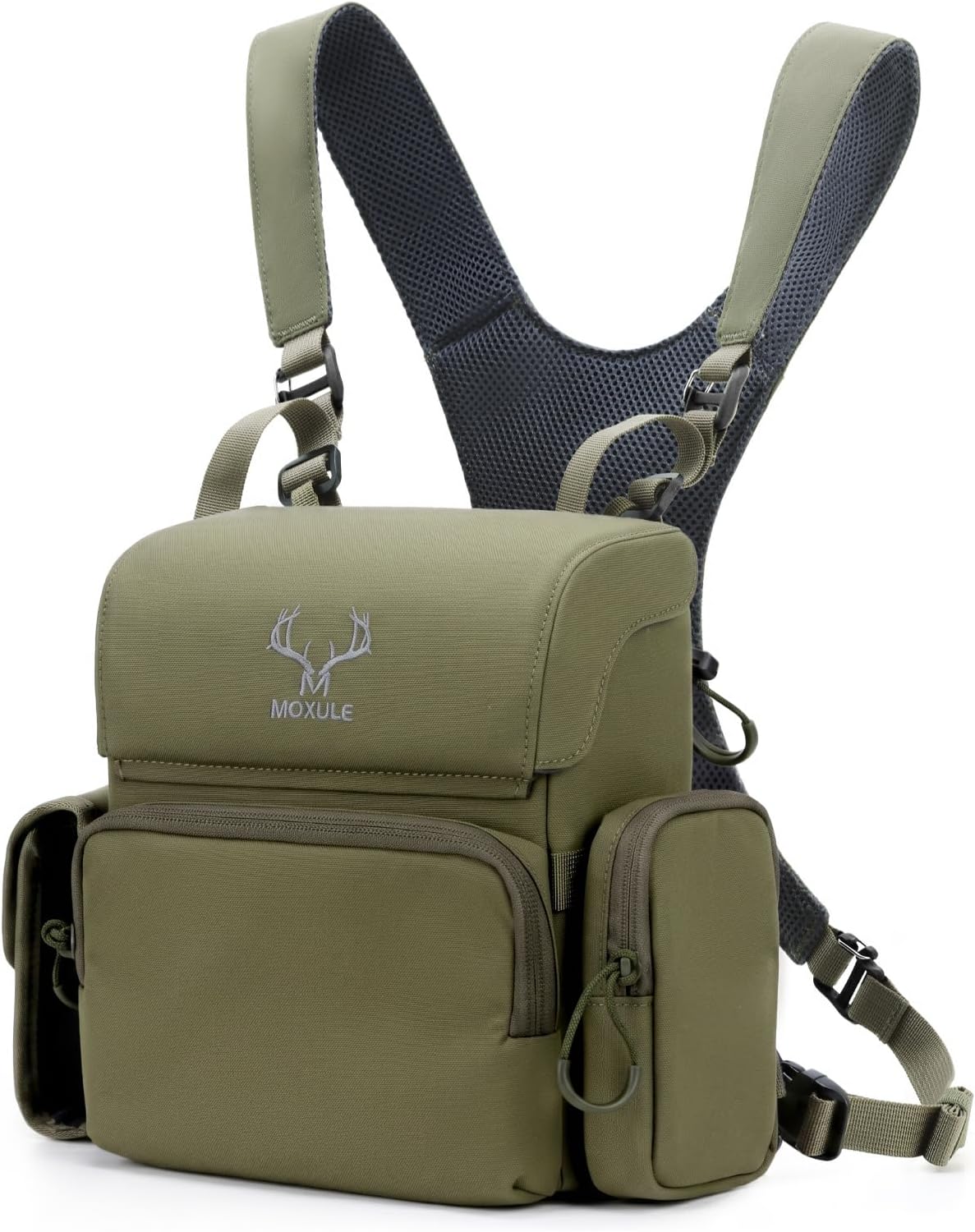 MOXULE Binocular Harness Chest Pack: Bino Case with Rangefinder Pocket XL