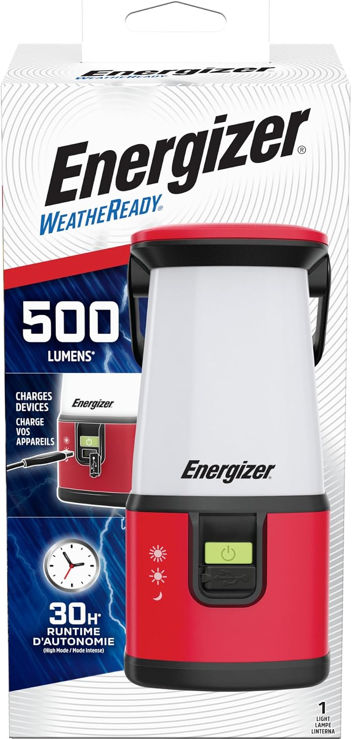 ENERGIZER LED Camping Lantern 360 PRO, IPX4 Water Resistant Tent Light, Ultra Bright Battery Powered Lanterns for Camping, Outdoors, Emergency Power Outage