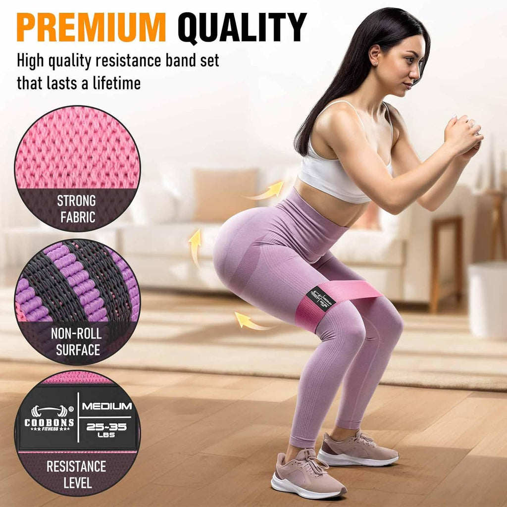 Fabric Resistance Bands for Working Out