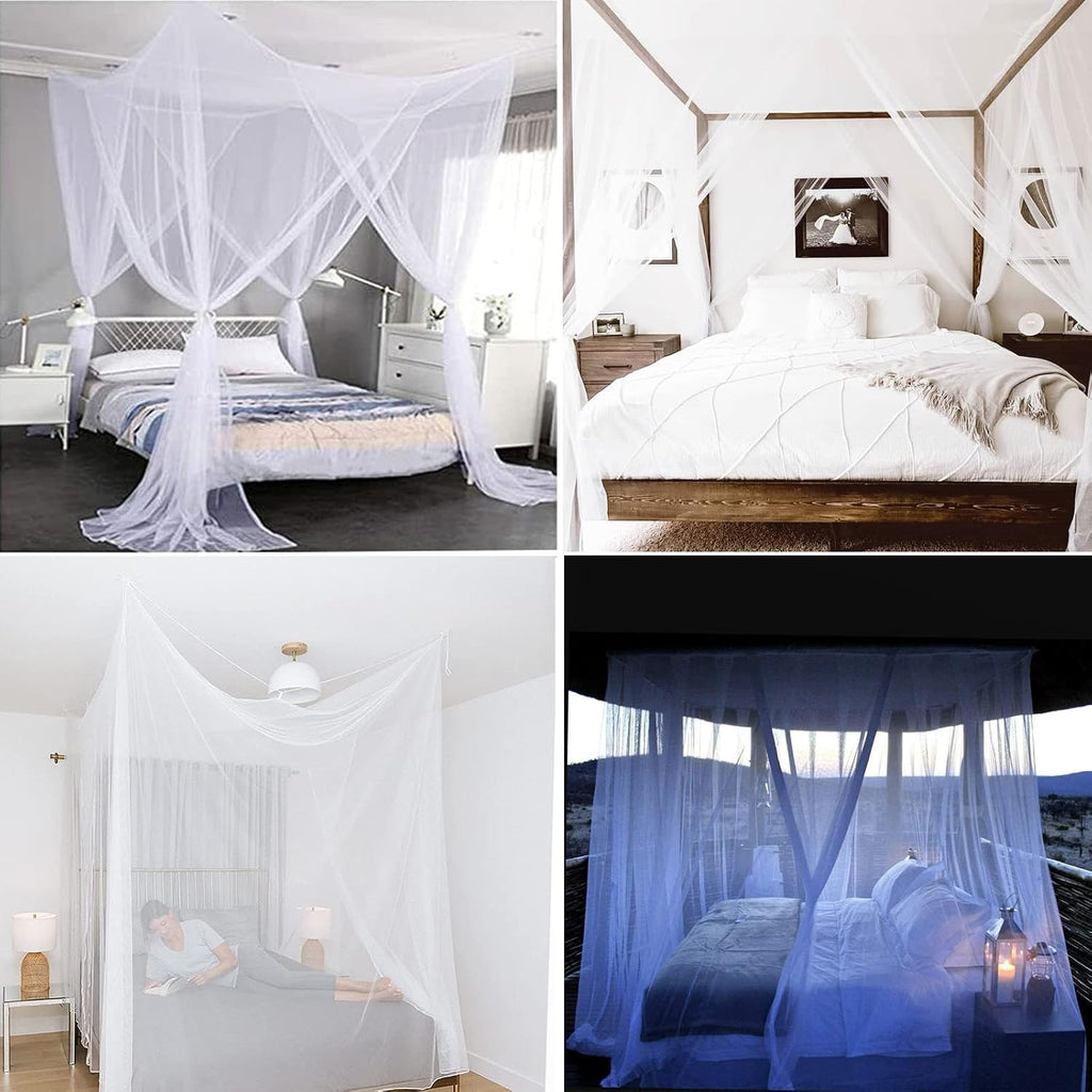 Bed Canopy Curtains Mosquito Net Bed Canopy for Full Queen King Size Bed