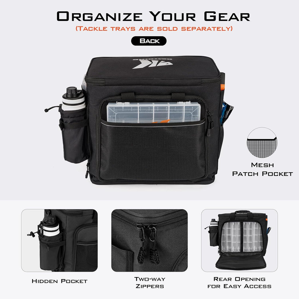 KastKing KarryAll Fishing Tackle Bag, Saltwater & Freshwater Gear Storage