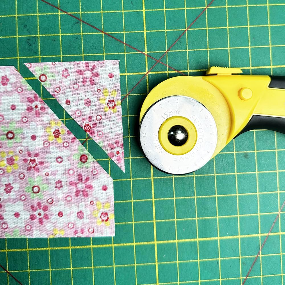 45mm Rotary Cutter for Fabric with 9 Replacement Rotary Blades