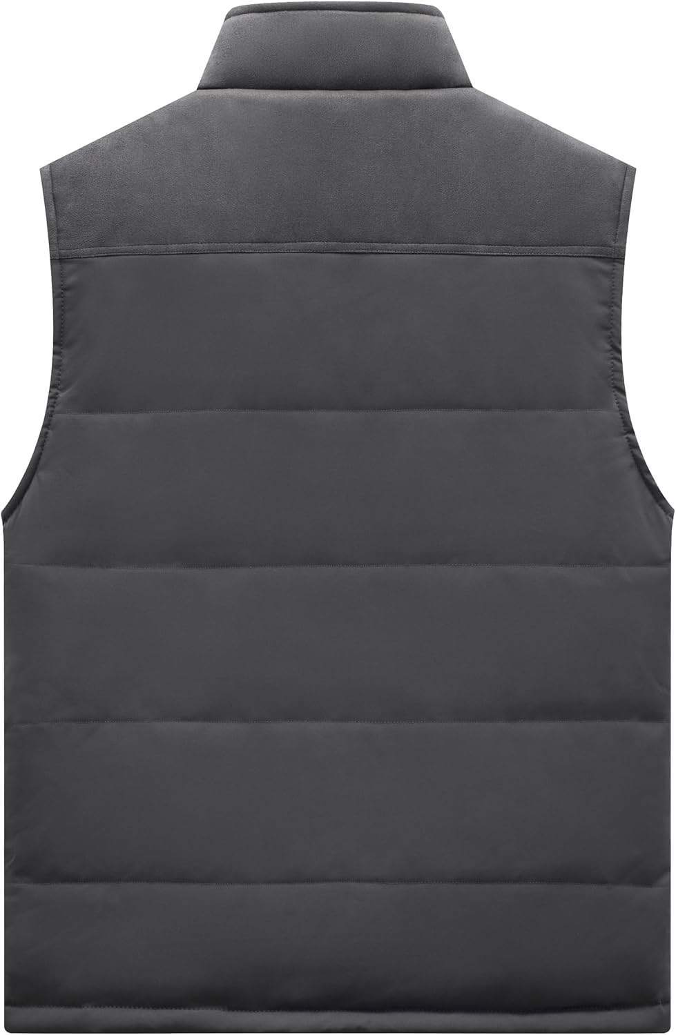 VtuAOL Men's Casual Fleece Lined Vest Outdoor Lightweight Vest Sleeveless Jacket for Travel Hiking