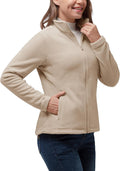 33,000ft Women's Polar Fleece Jacket Zip Up Lightweight Hiking Sweatshirt