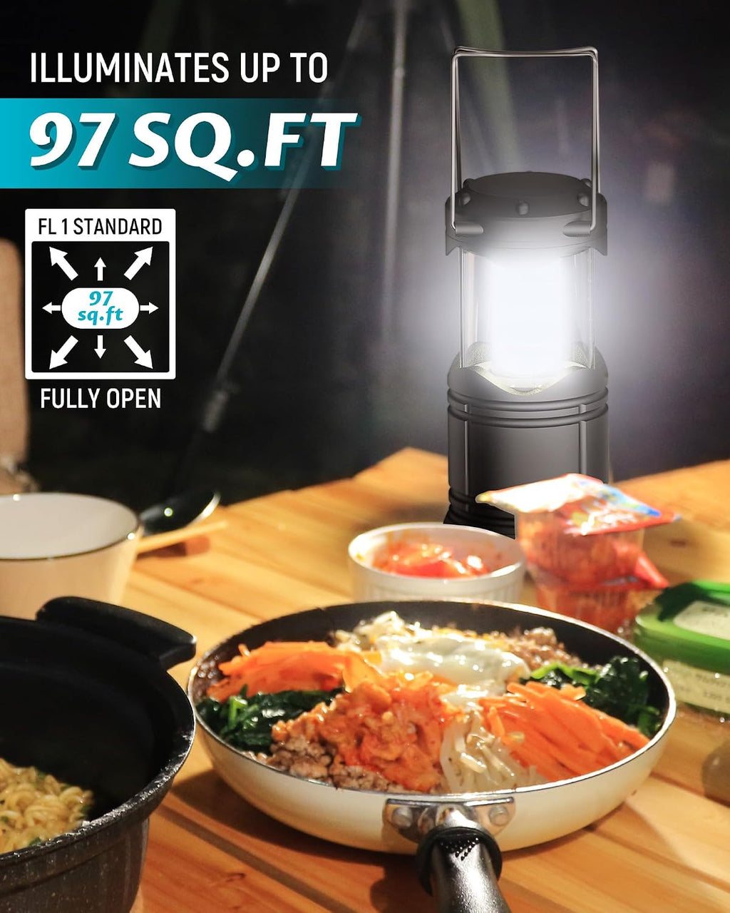 Lichamp 4 Pack LED Camping Lanterns, A4GY