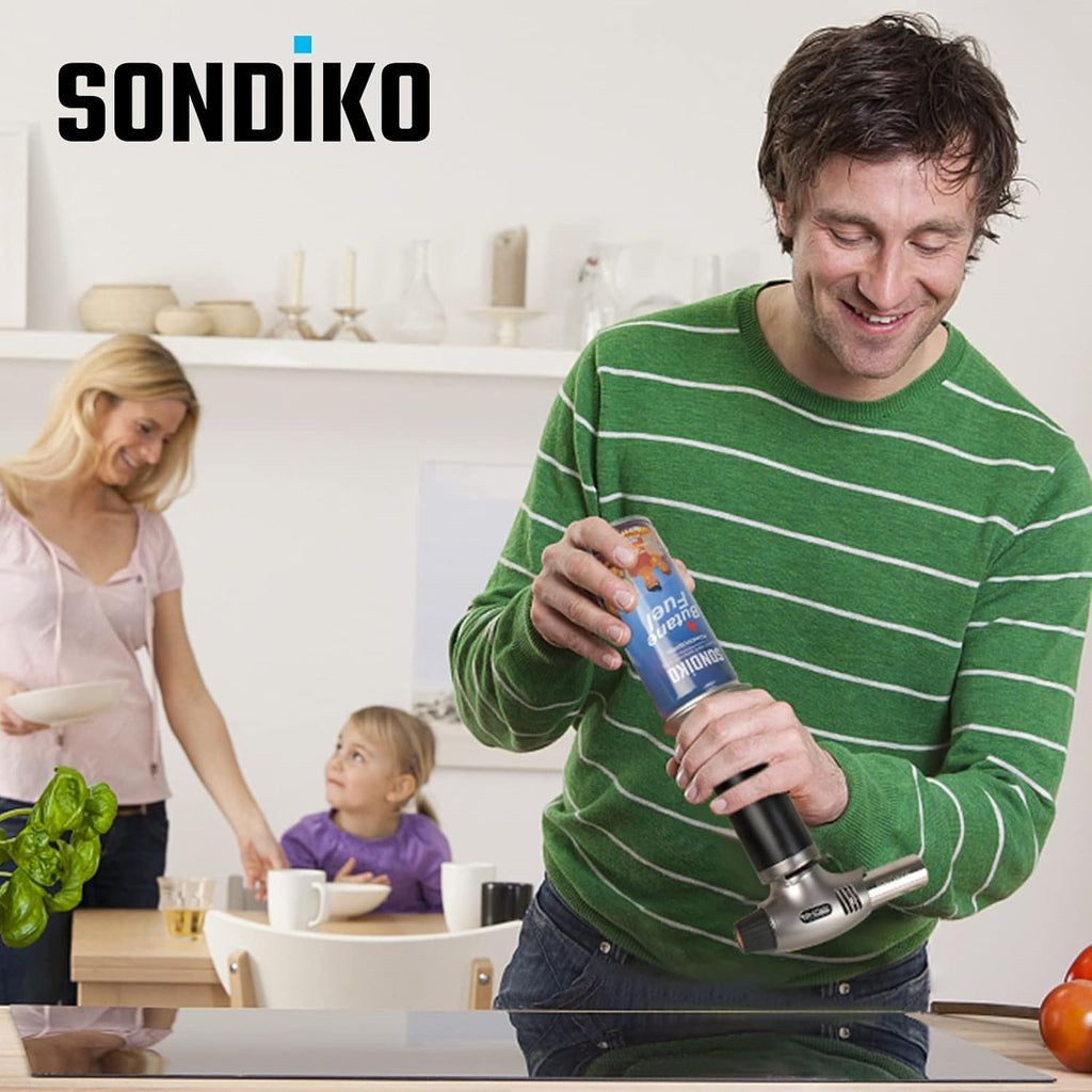 Sondiko Butane Refill, High-Purity Butane Fuel Canister 100ml