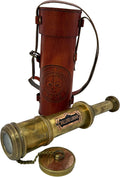 Antique Style Marine Sailor Dollond London Spyglass | 16" Brass Telescope with High-Resolution Optics, Vintage Maritime Collectible, Nautical Decor, Gift for Sailors by Commando Antique