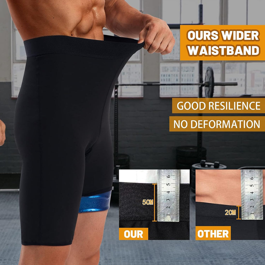 Men Sauna Pants Sweat Leggings Slimming Tights Heat Trapping Suit