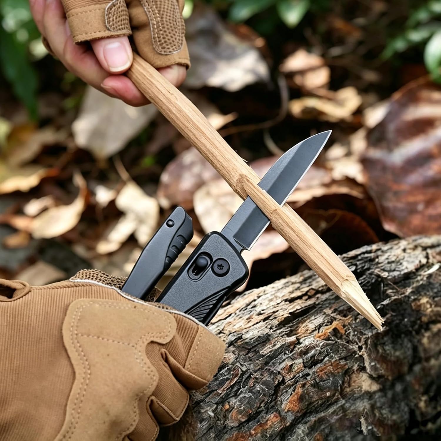 RoverTac 19-in-1 Multi-Tool Axe with Knife, Hammer, Saw, Screwdrivers, Bottle Opener, Nylon Sheath, Camping Tool Survival Gear, Gifts for Men, Dad Gifts, Husband Christmas Stocking Stuffers