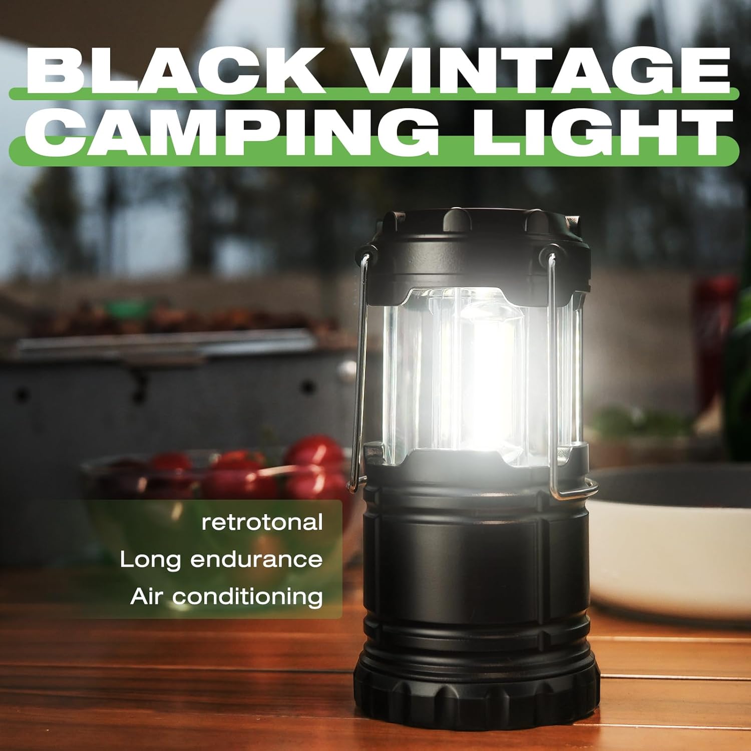 KPKJOO Lantern Collapsible Camping Light, Battery Operated Lanterns LED Super Bright for Power Outages Indoor Emergency Outdoor Camping Hiking Kit (4, COB)