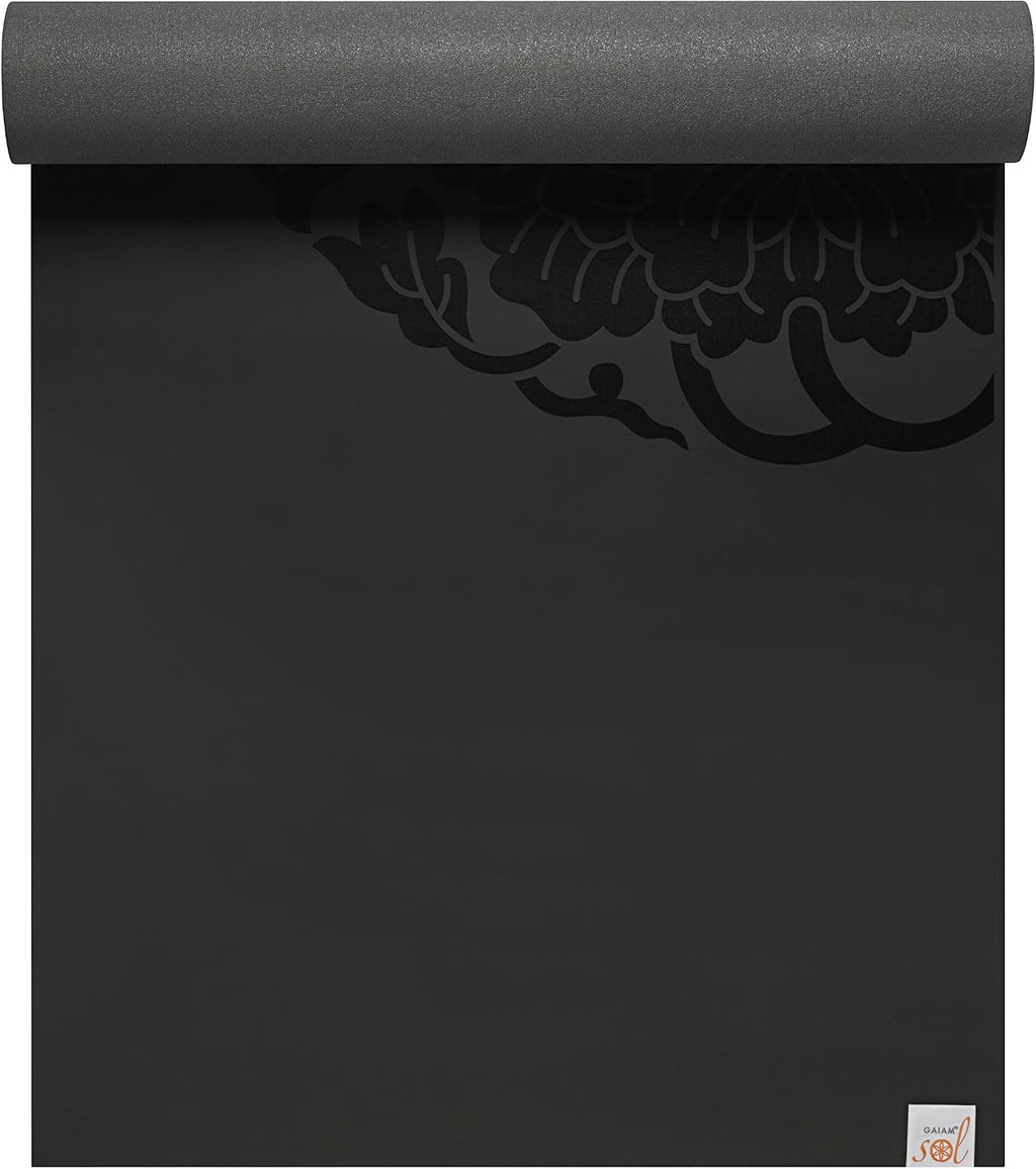 Gaiam Dry-Grip Yoga Mat, Non-Slip, Hot Yoga