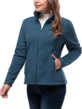 33,000ft Women's Polar Fleece Jacket Zip Up Lightweight Hiking Sweatshirt