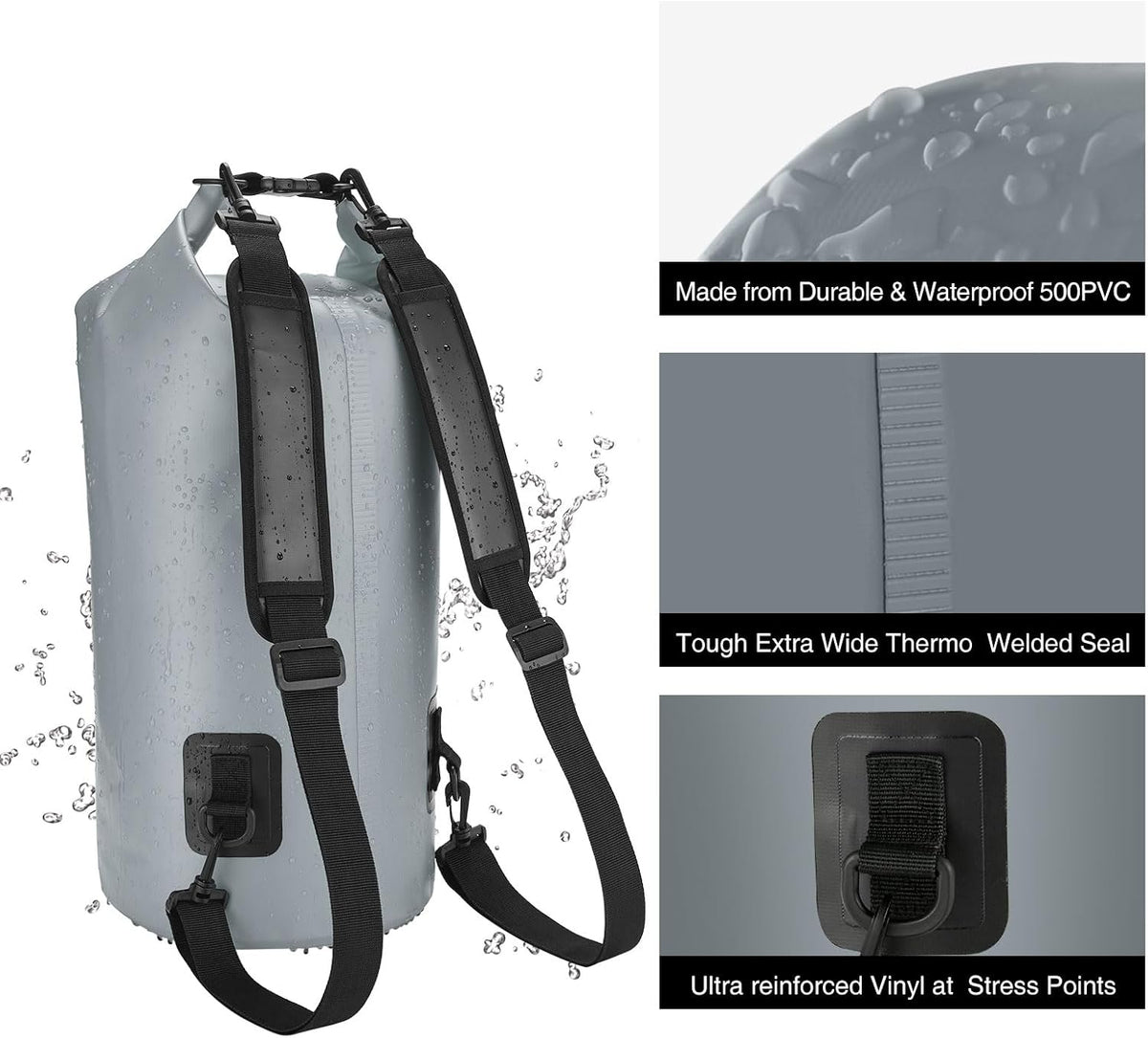 Piscifun Dry Bag, Waterproof Floating Backpack 10L/20L/30L/40L