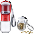 Cibaabo Dog Water Bottle Portable with Food Container & Filter for Travel