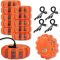 Ecoangel USB-C Rechargeable LED Road Flares Emergency Lights (12 Pack)