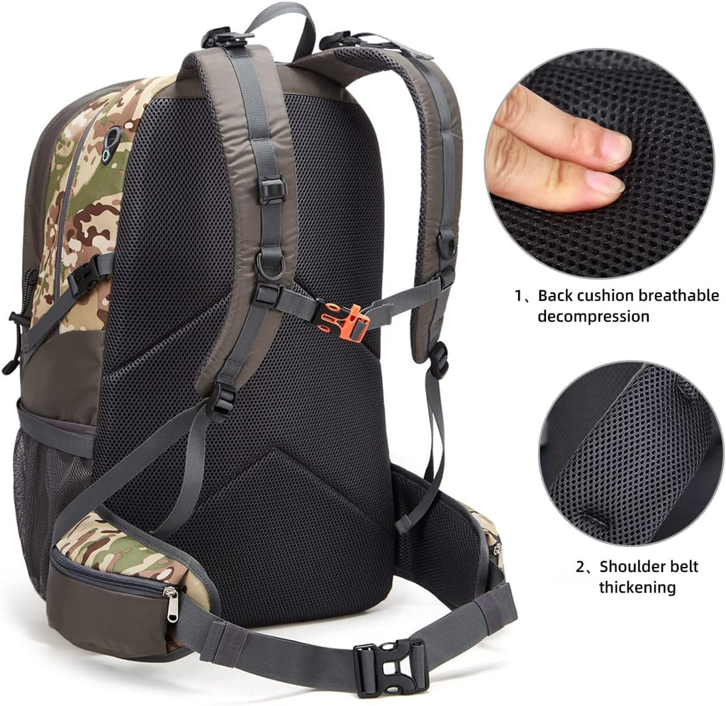 SPEEDPARK 40L Hiking Backpack, Lightweight Camping Daypack with Rain Cover