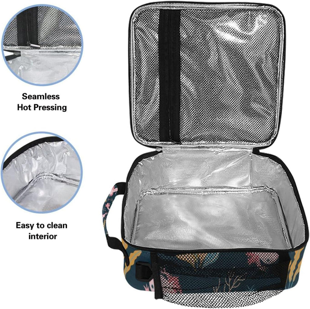 Axolotl Lunch Box Insulated Lunch Bag Cooler Tote Bag