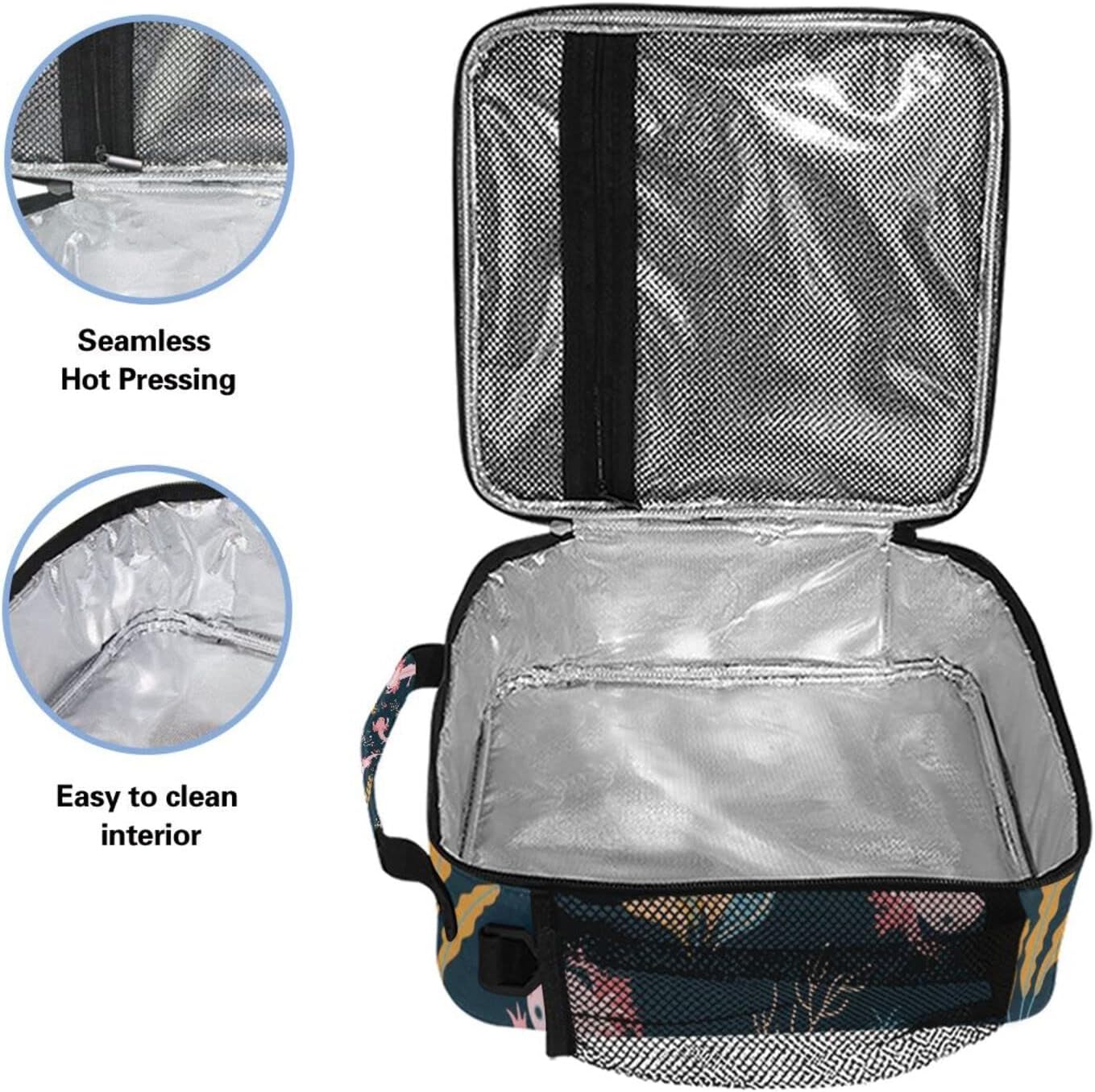 Axolotl Lunch Box Insulated Lunch Bag Cooler Tote Bag