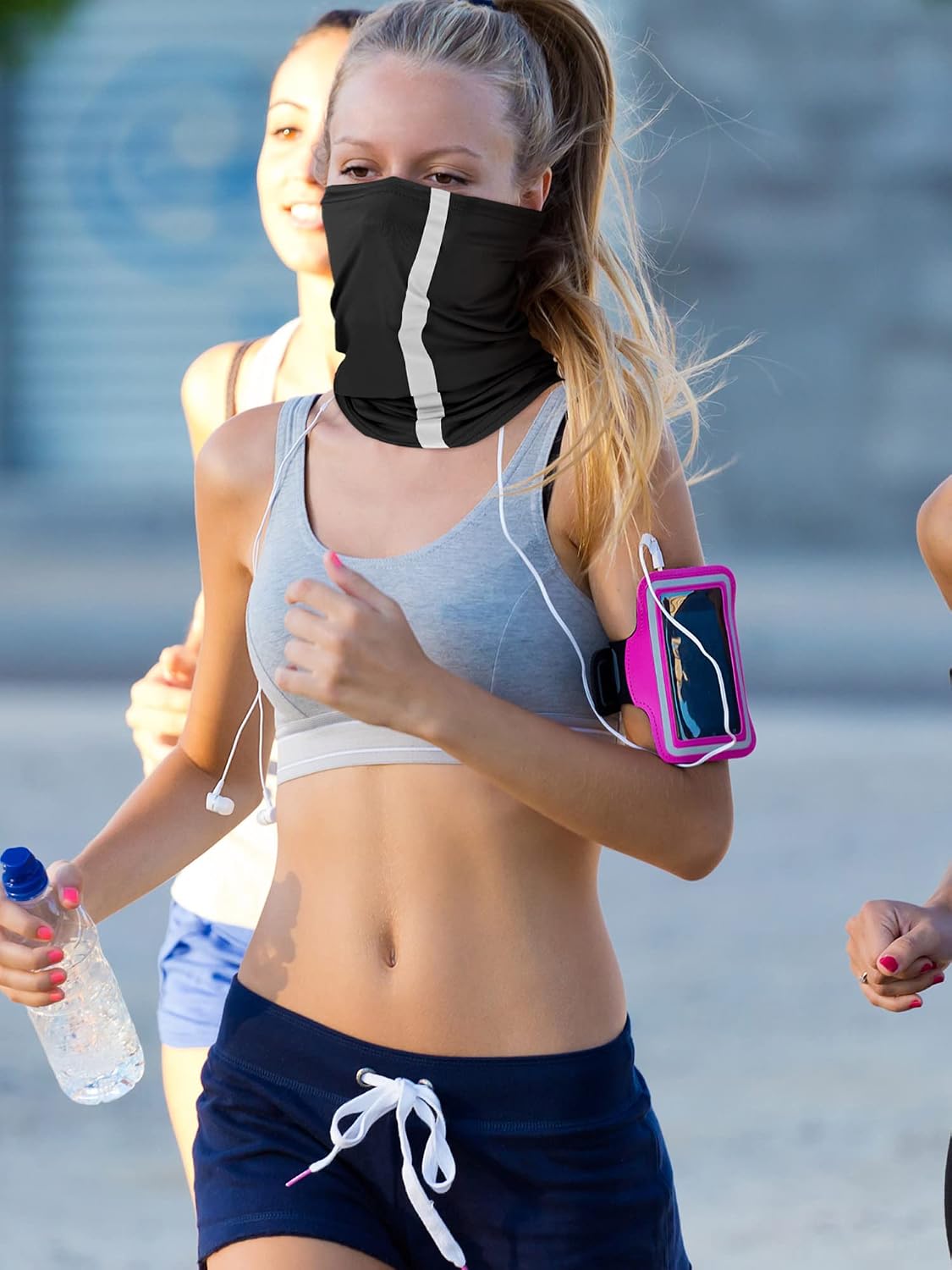 SATINIOR 8 Pack Reflective Neck Gaiters UV Protection Cooling Face Masks