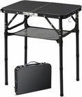 YUFIFAIRY Small Folding Table Portable, 24''L x16''W Foldable Camp Table