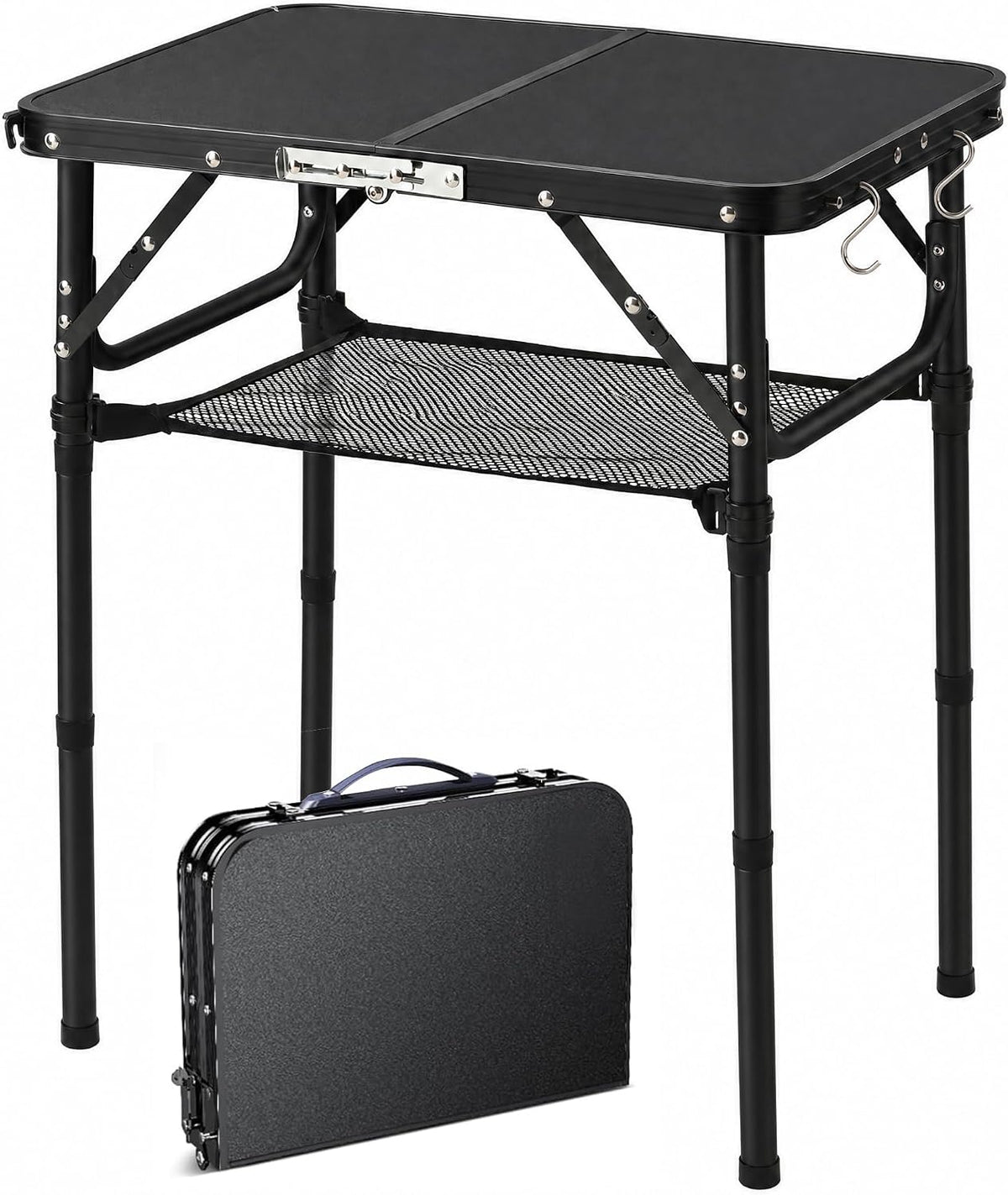 YUFIFAIRY Small Folding Table Portable, 24''L x16''W Foldable Camp Table