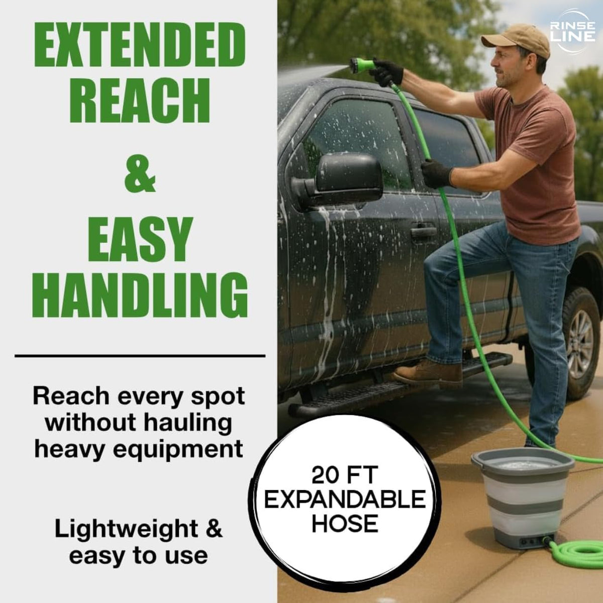 Portable Spray System & Camping Shower | Battery Powered