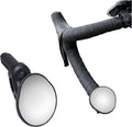 Hafny Drop Bar Bike Mirror, HD Automotive Grade Glass, Shatter-Proof, Super Convex Lens, Bar End Mirror, Cycling Mirror, HF-M956-FR06 (Silver Glass)