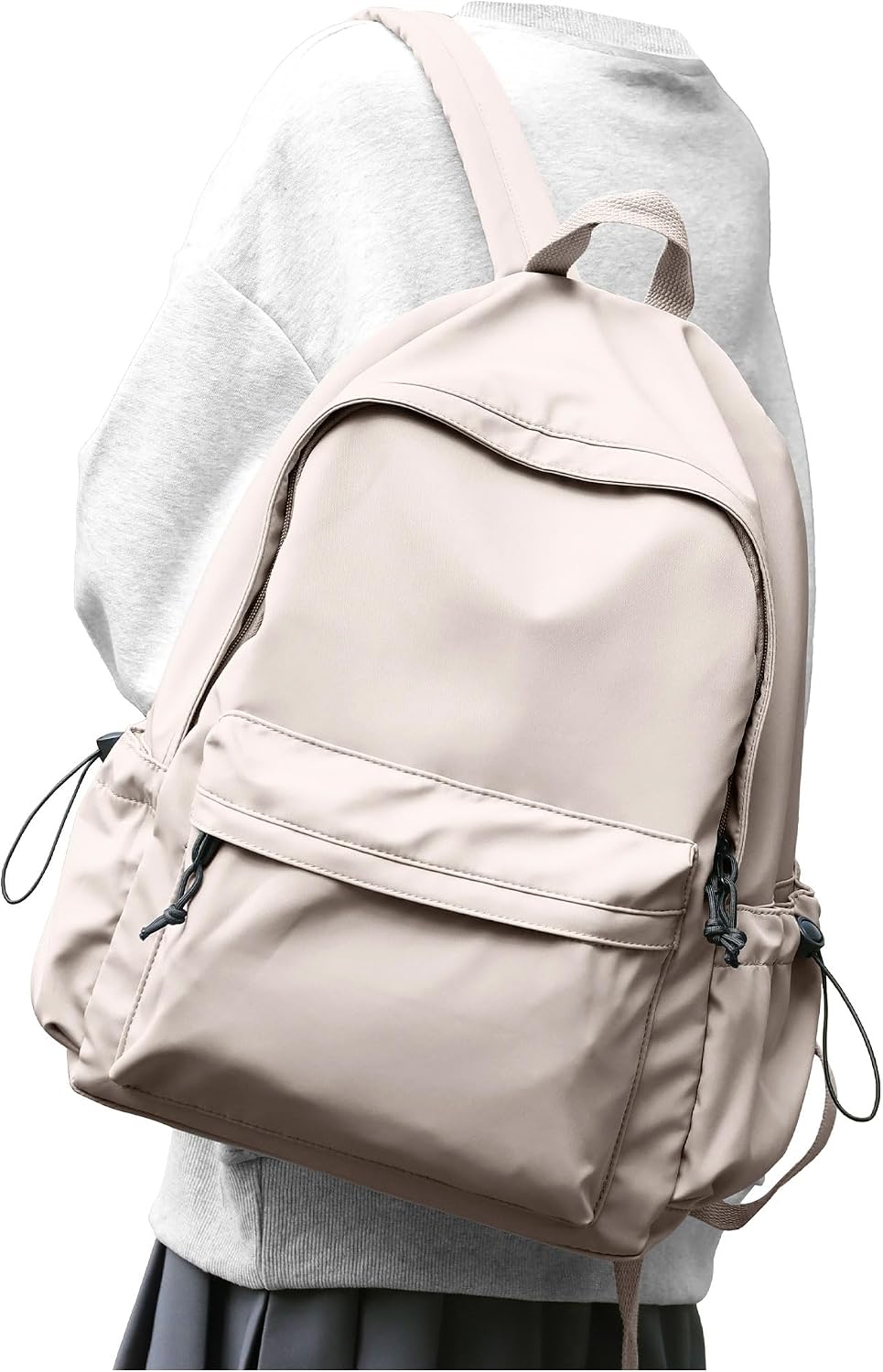 BJLFS Large White Backpack for Women Men, Gym Backpack for Women Foldable Outdoor Weekender Gym Bag, Waterproof Sports Back Pack & Dance Yoga travel Bag