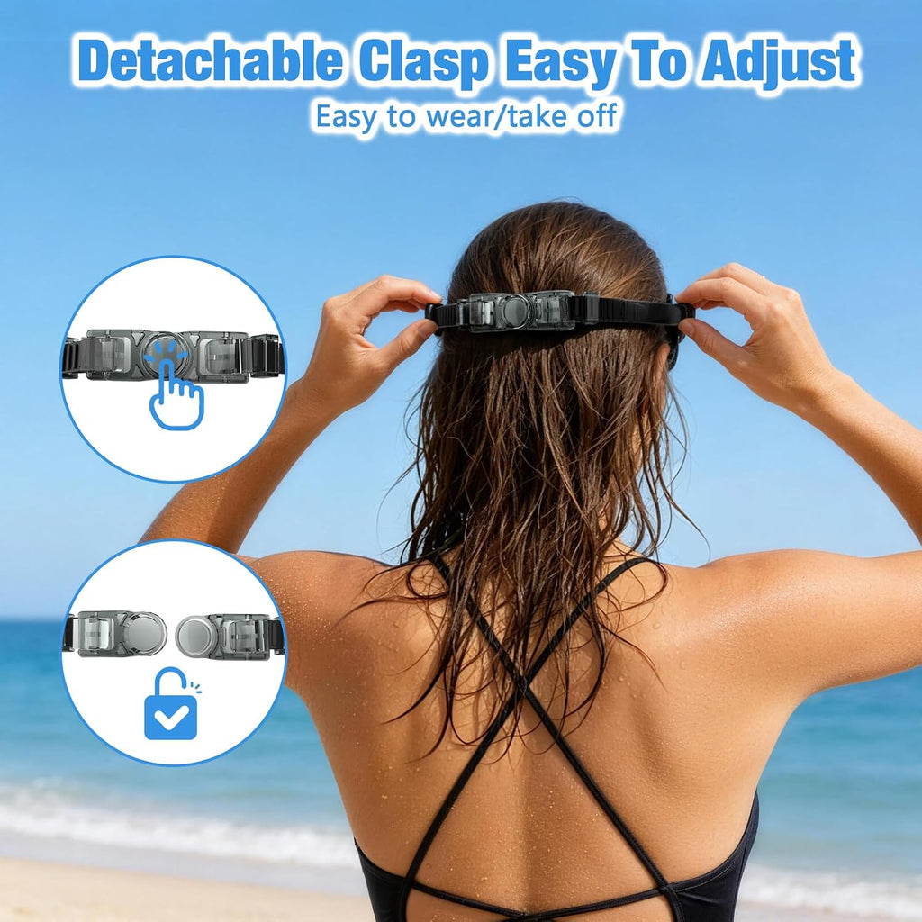 Swim Goggles for Adult Youth, Clear Wide View Anti-Fog UV No Leak