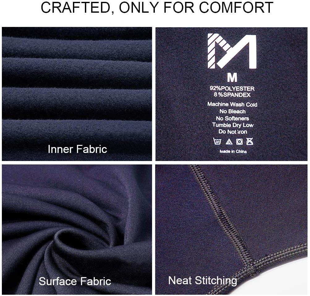 MEETYOO Thermal Underwear for Men, Winter Gear Long Johns Base Layer Top and Bottom Set for Skiing Running