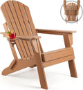 FUNBERRY Oversized Folding Adirondack Chair, Fire Pit Chairs 400LBS