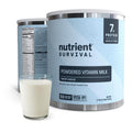 Nutrient Survival Vitamin Powdered Milk, Freeze Dried Prepper Supplies & Emergency Food Supply, 21 Essential Nutrients, Soy & Gluten Free, Shelf Stable Up to 25 Years, One Can, 50 Servings