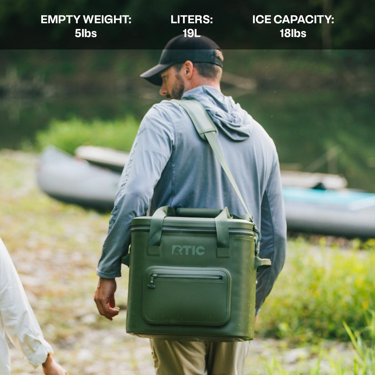 RTIC Ultra-Tough Soft Cooler Pro, Insulated, Waterproof, Leak Proof, Portable Floating Bag for Beverage, Drink, Lunch, Outdoor, Beach, Car, Camping, Picnic, Fishing, Boat