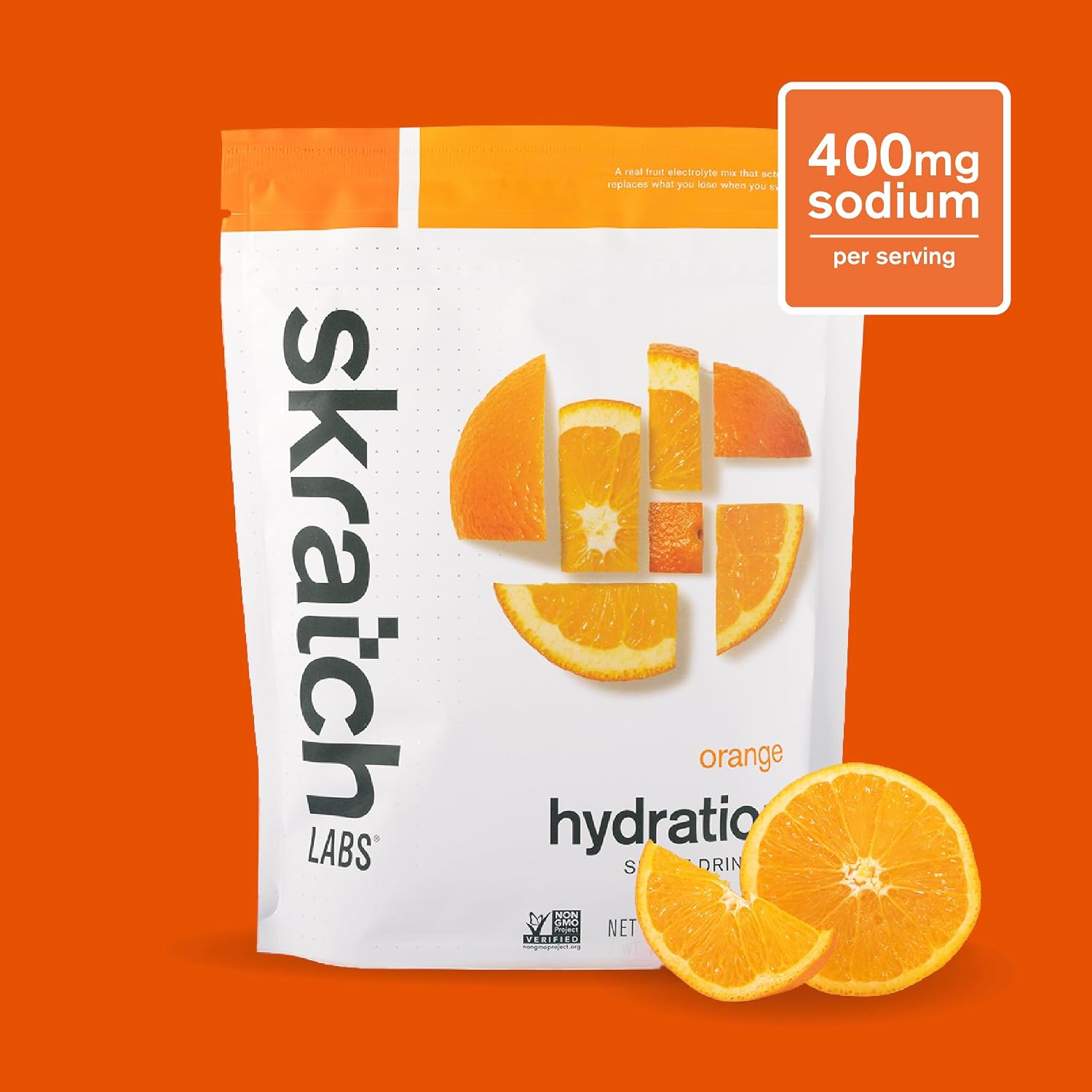 Skratch Labs Hydration Sports Drink Mix, Orange, 20 Servings