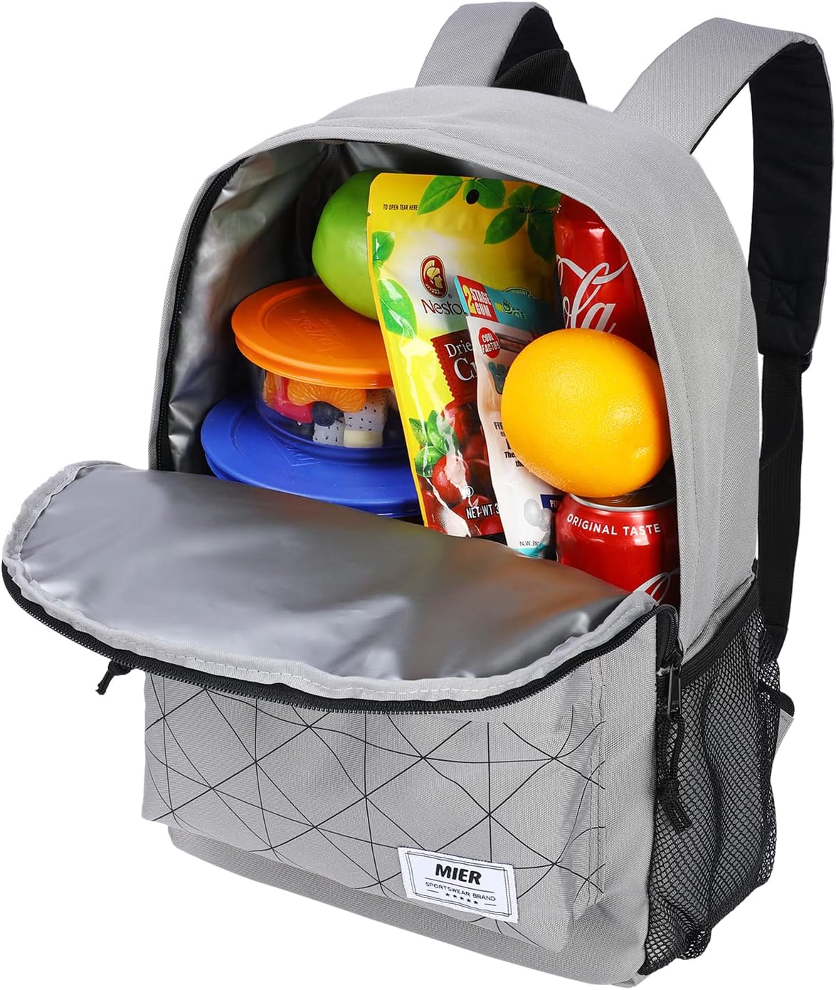 MIER Insulated Backpack Cooler Small Lunch Bookbag for Women Men