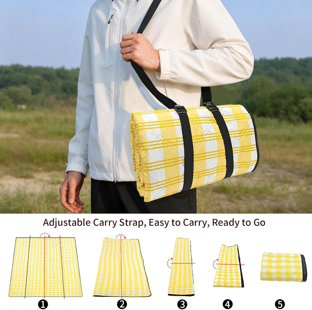 Waterproof Sandproof Beach Blanket Outdoor Picnic Mat(60"*80")