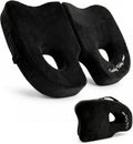 Cushy Tushy Premium Foldable Piriformis Seat Cushion - Piriformis Pain and Sciatic Pain Relief Cushion - for Home & Office Use, Perfect for Travel or Driving