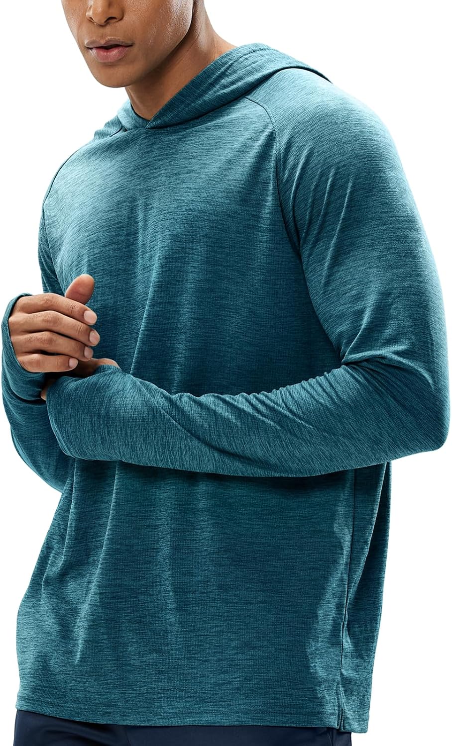 MIER Men's UPF 50+ Sun Hoodie Quick Dry Long Sleeve Shirts, Lightweight