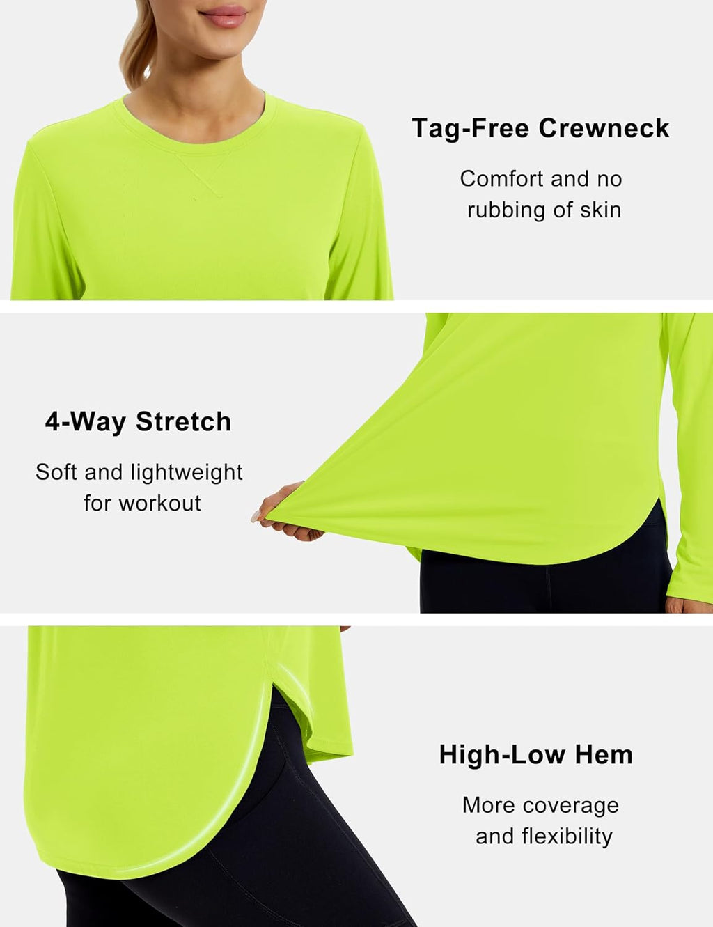MAGCOMSEN Women's UPF 50+ Long Sleeve Shirt Moisture Wicking Top for Hiking