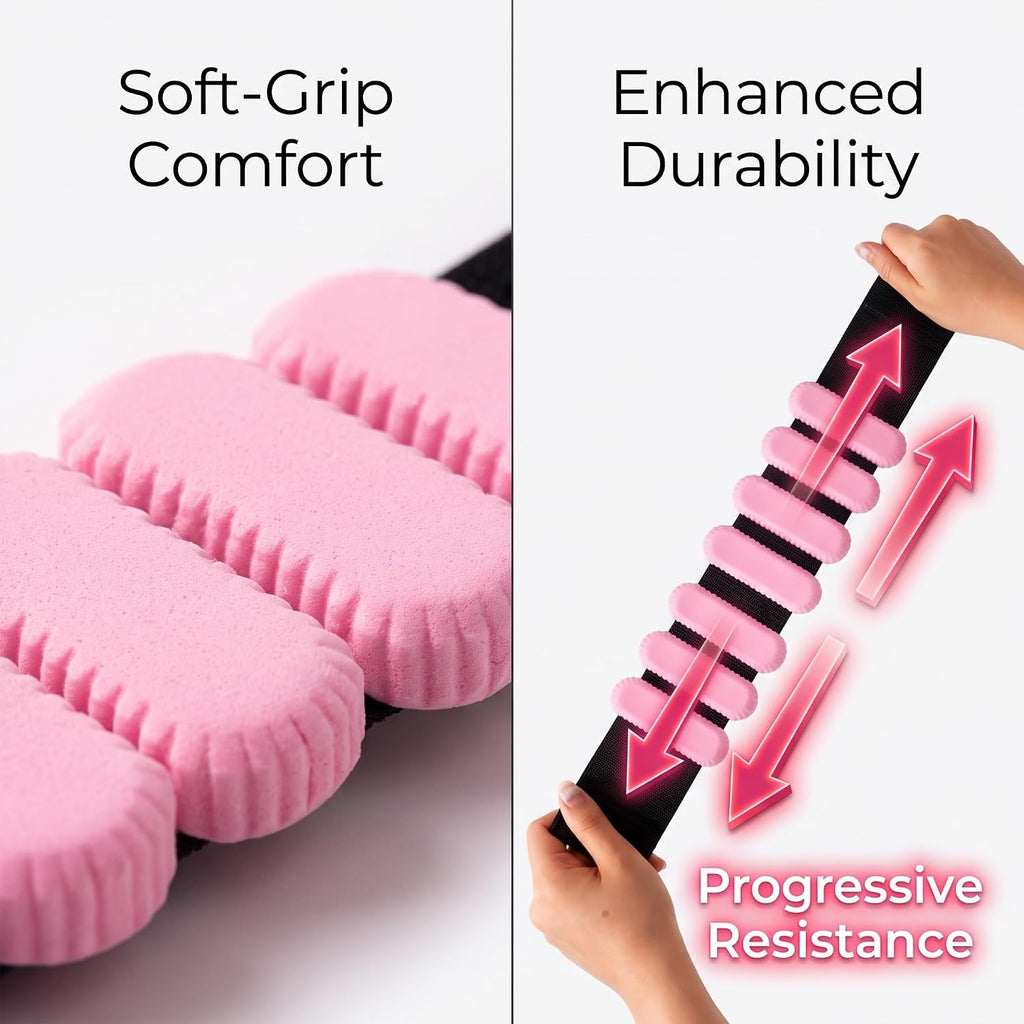 Wrist and Ankle Weights for Women, 2 Pack, 1 lb Each, Adjustable Pink Bands