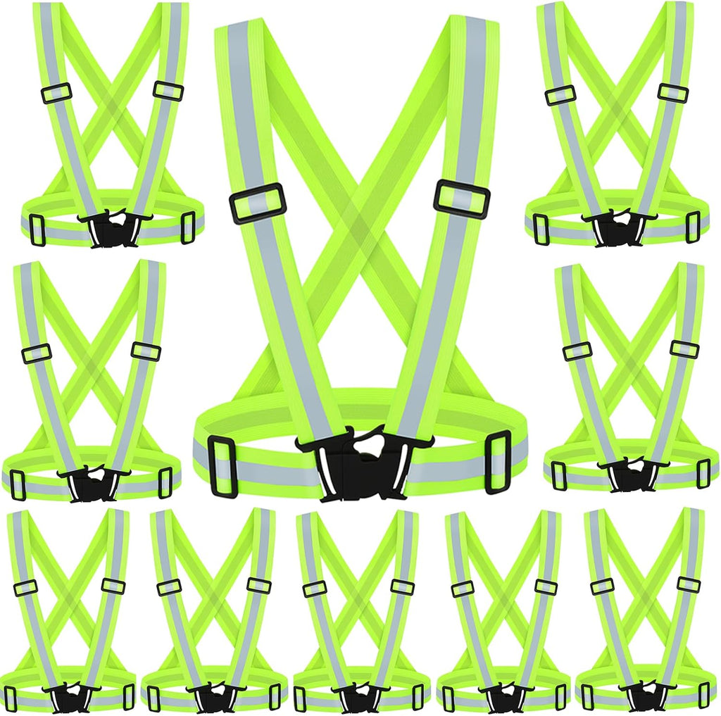 Reflective Vest Running Gear with Safety Straps