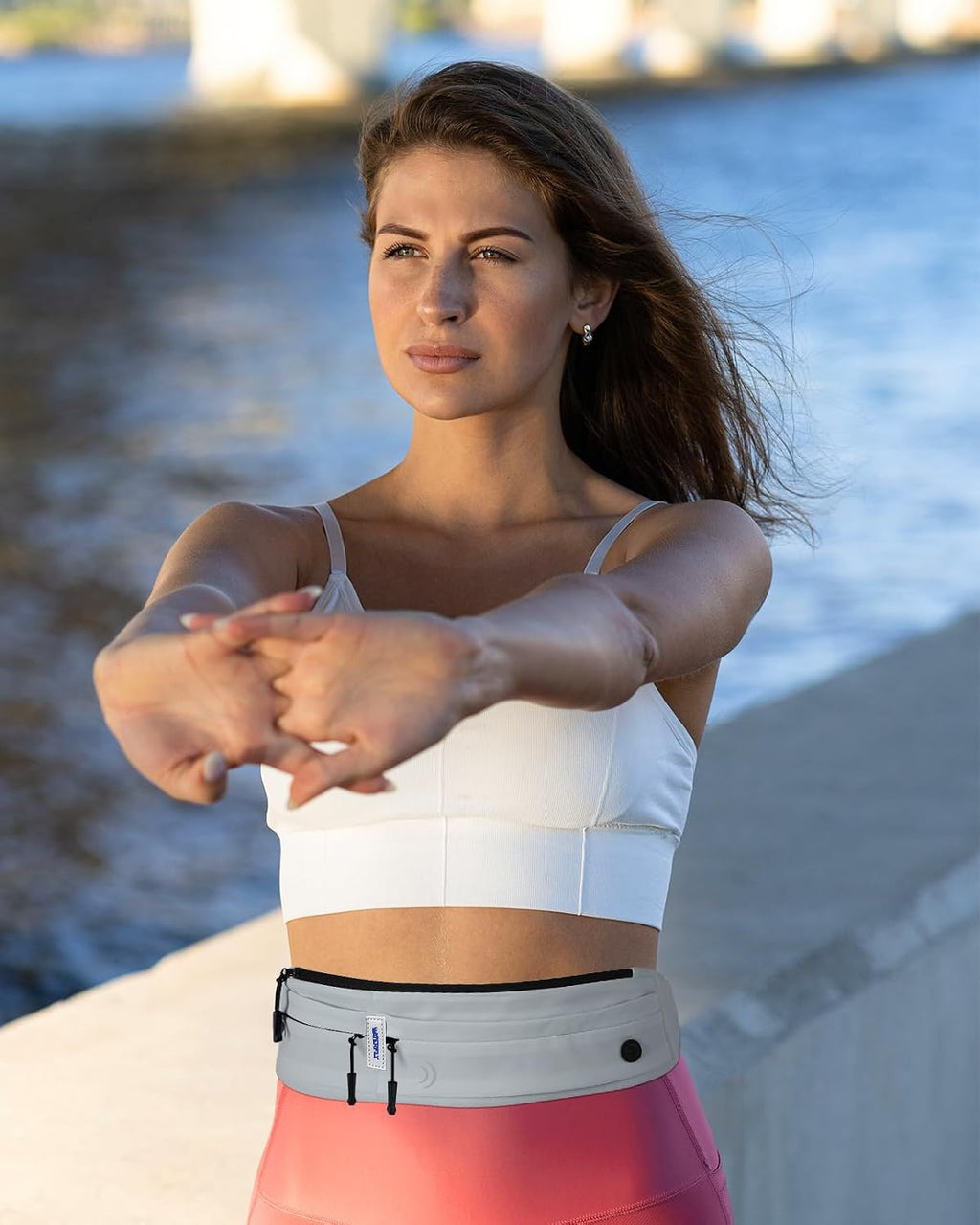 WATERFLY Running Belt Fanny Pack:Phone Holder Belt for Men Women