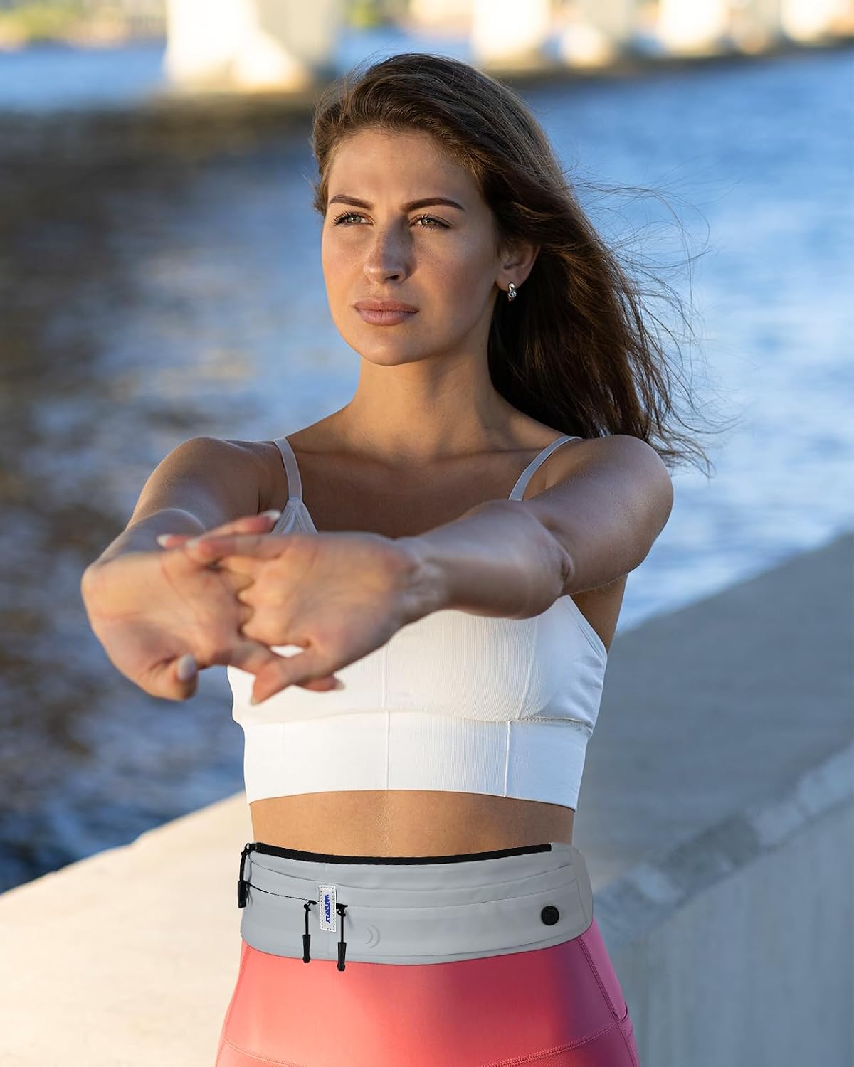 WATERFLY Running Belt Fanny Pack:Phone Holder Belt for Men Women