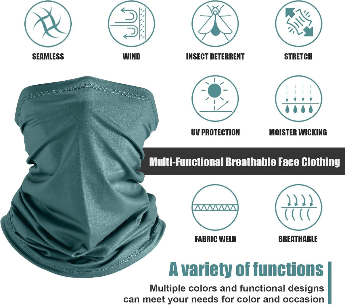 Geyoga Neck Gaiter Cooling Face Bandana Mask for Men