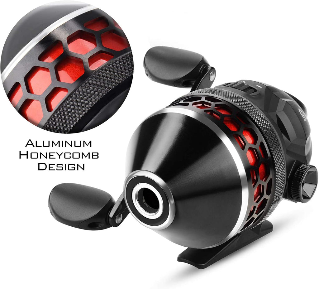 KastKing Brutus Spincast Fishing Reel, Reversible Handle, Easy Push-Button